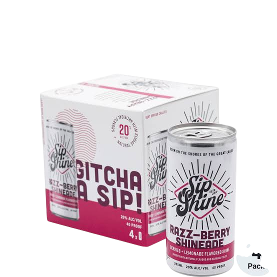 Sip Shine Razz-Berry Shineade 4pk 200 ml