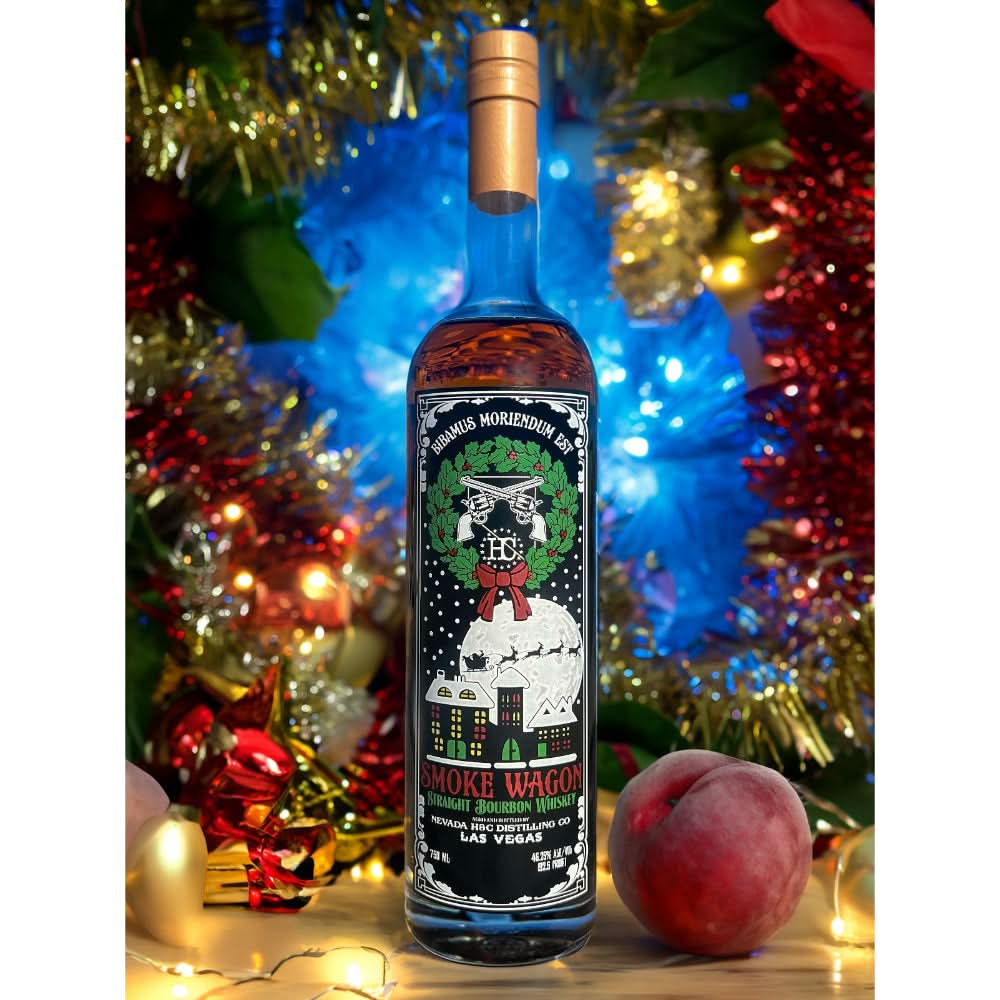 2023 Smoke Wagon Christmas Limited Edition Straight Bourbon Whiskey 750ml Bundle 6-Pack