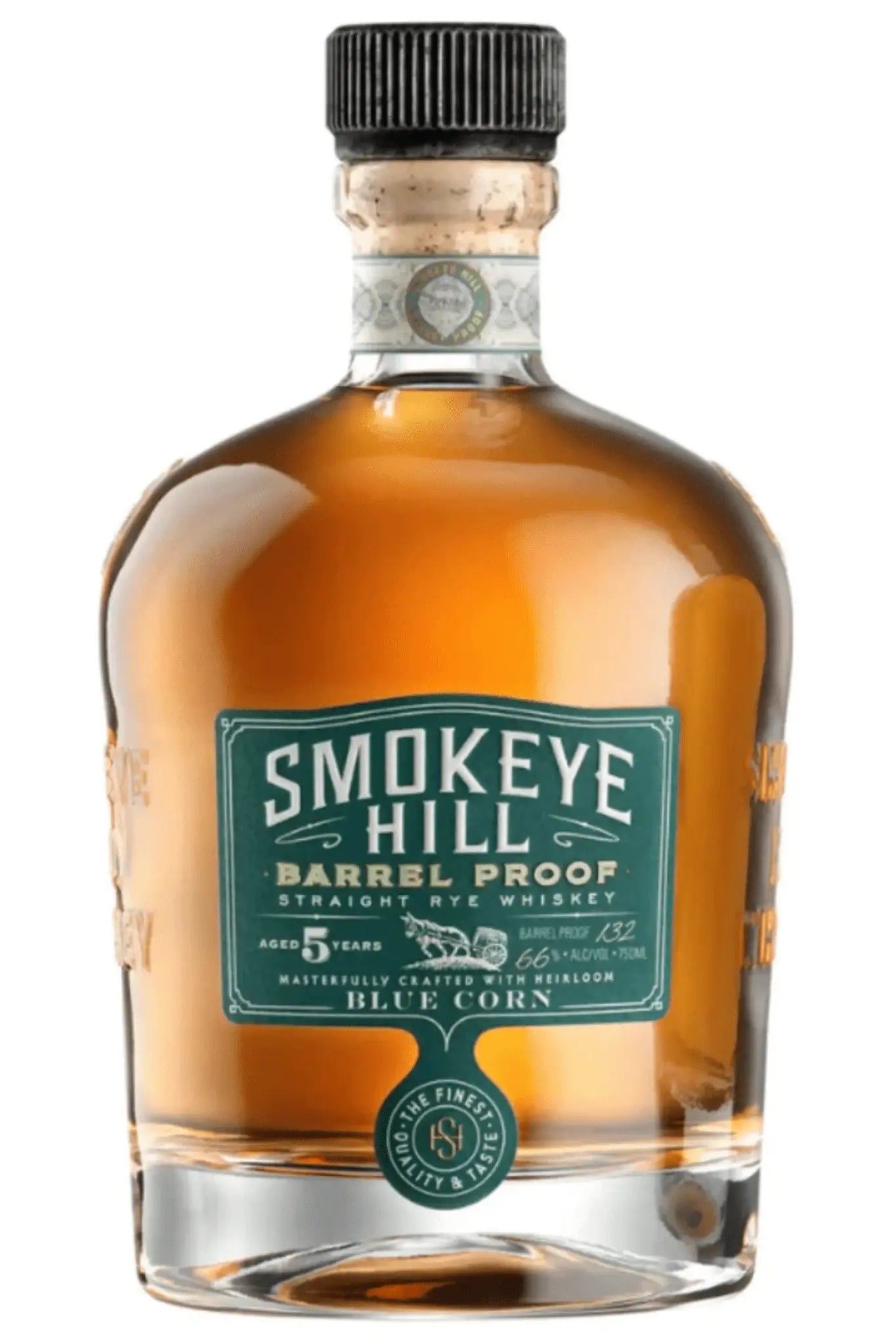 Smokeye Hill 5 Year Old Barrel Proof Heirloom Blue Corn Blended Rye Whiskey 750ml