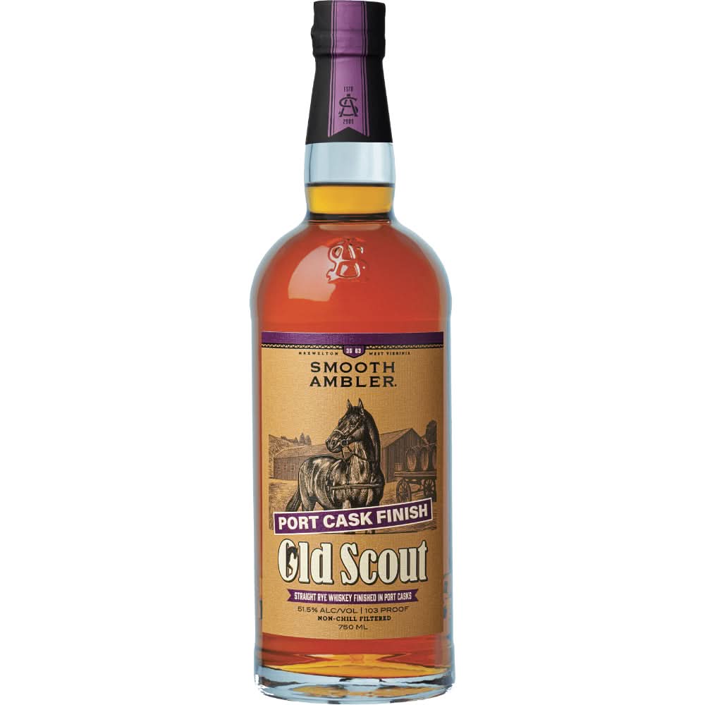 Smooth Ambler Old Scout Port Cask Finish Straight Rye Whiskey
