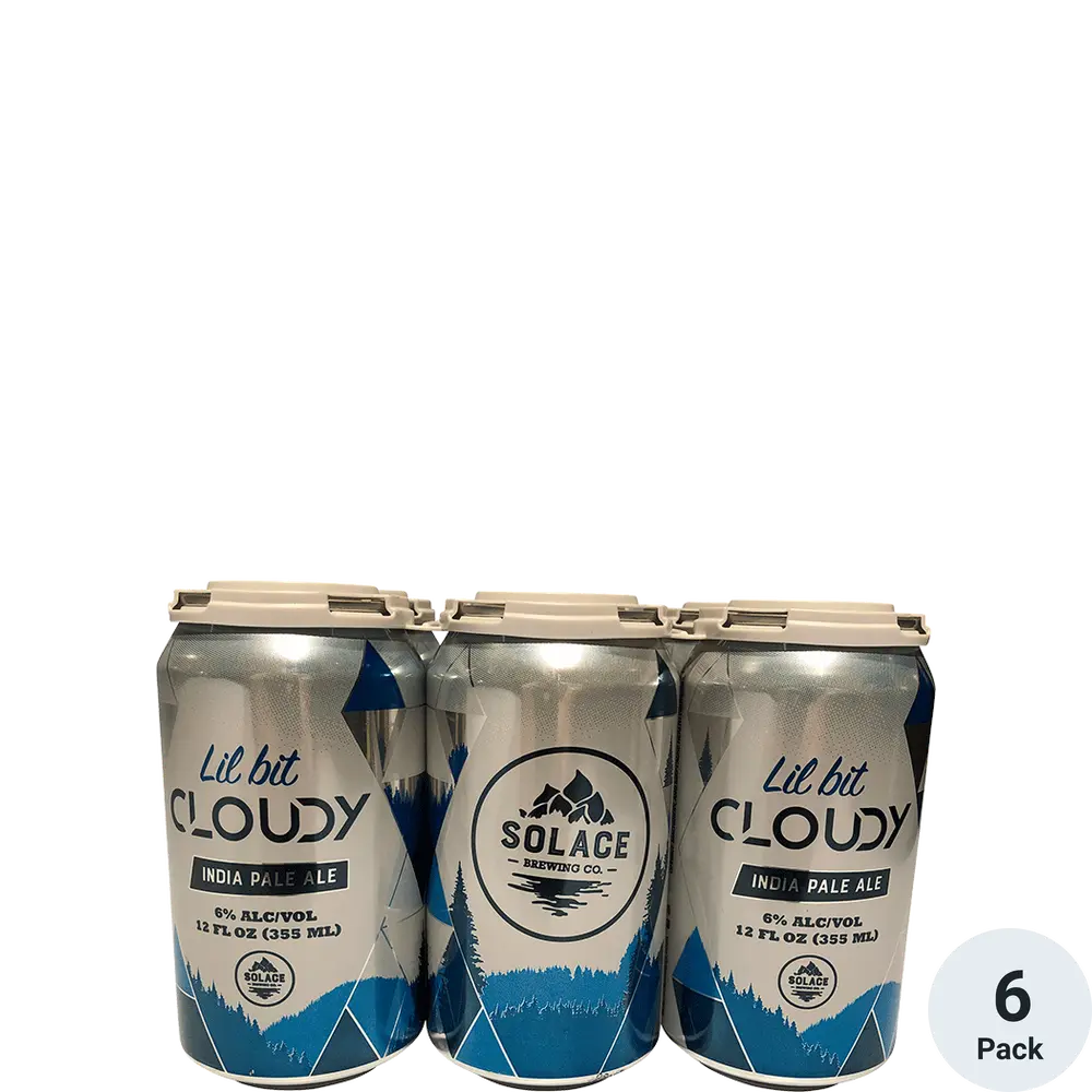Solace Brewing Lil Bit Cloudy India Pale Ale Beer 12-Oz Can 6-Pack