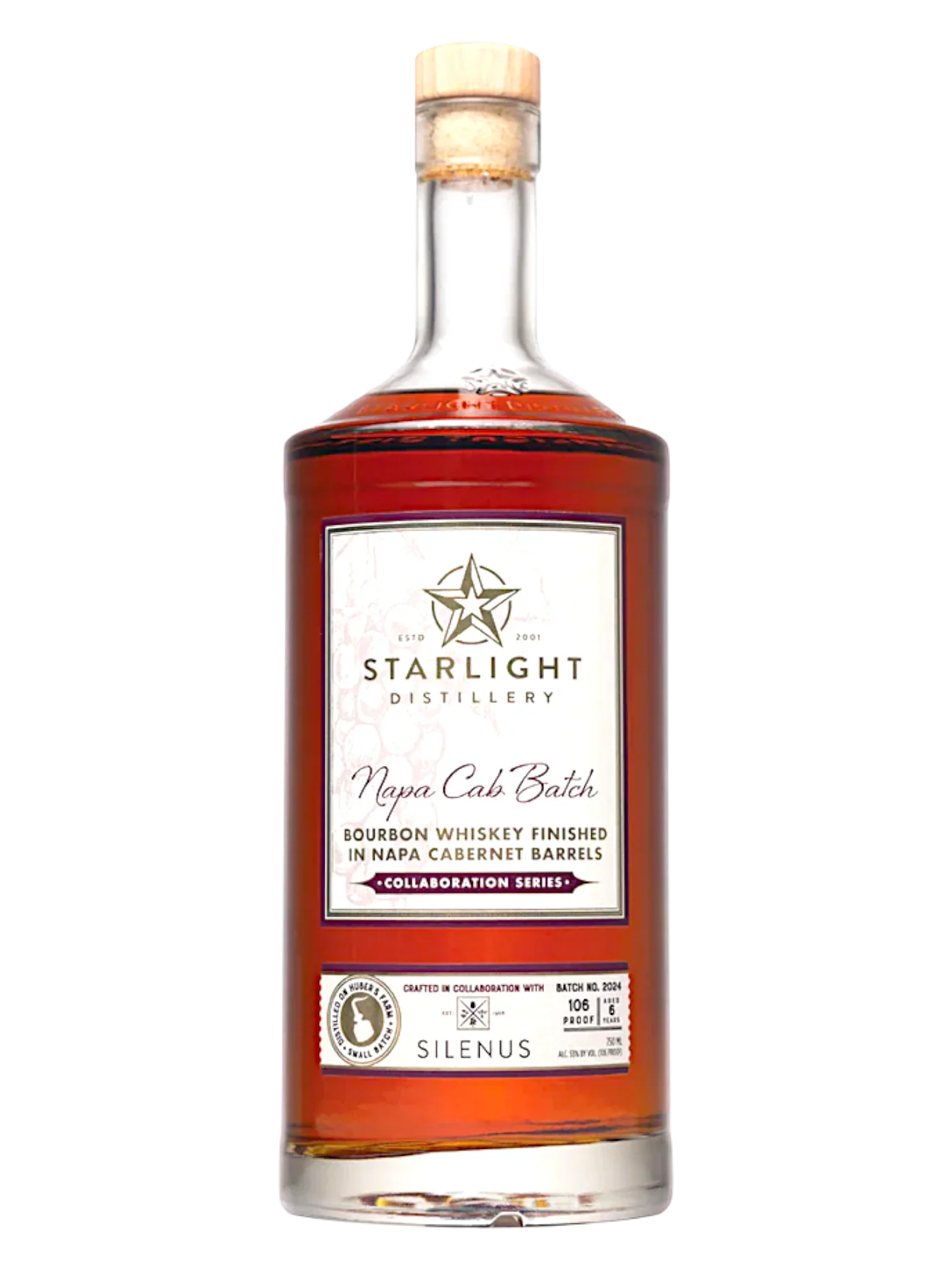 Starlight Distillery Collaboration Series Napa Cab Batch Straight Bourbon Whiskey 750ml