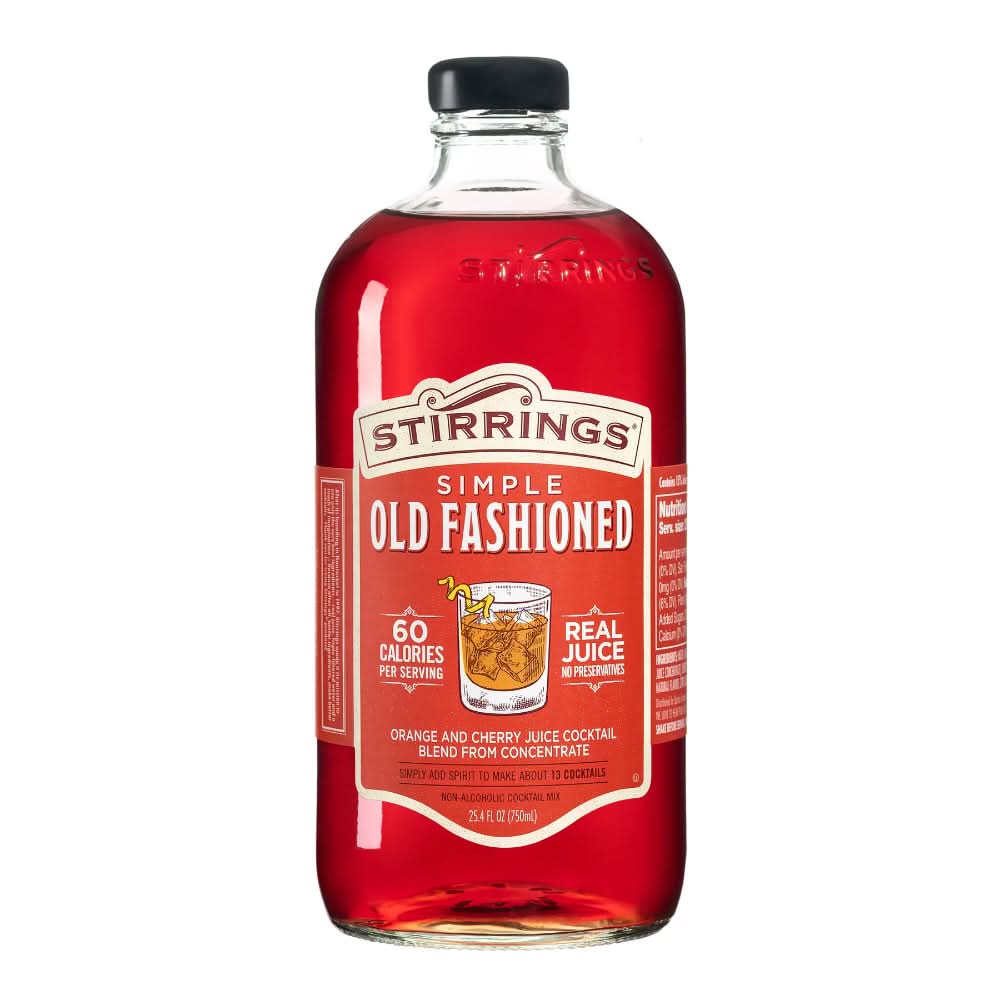Stirrings Old Fashioned Cocktail Mixer 750ml