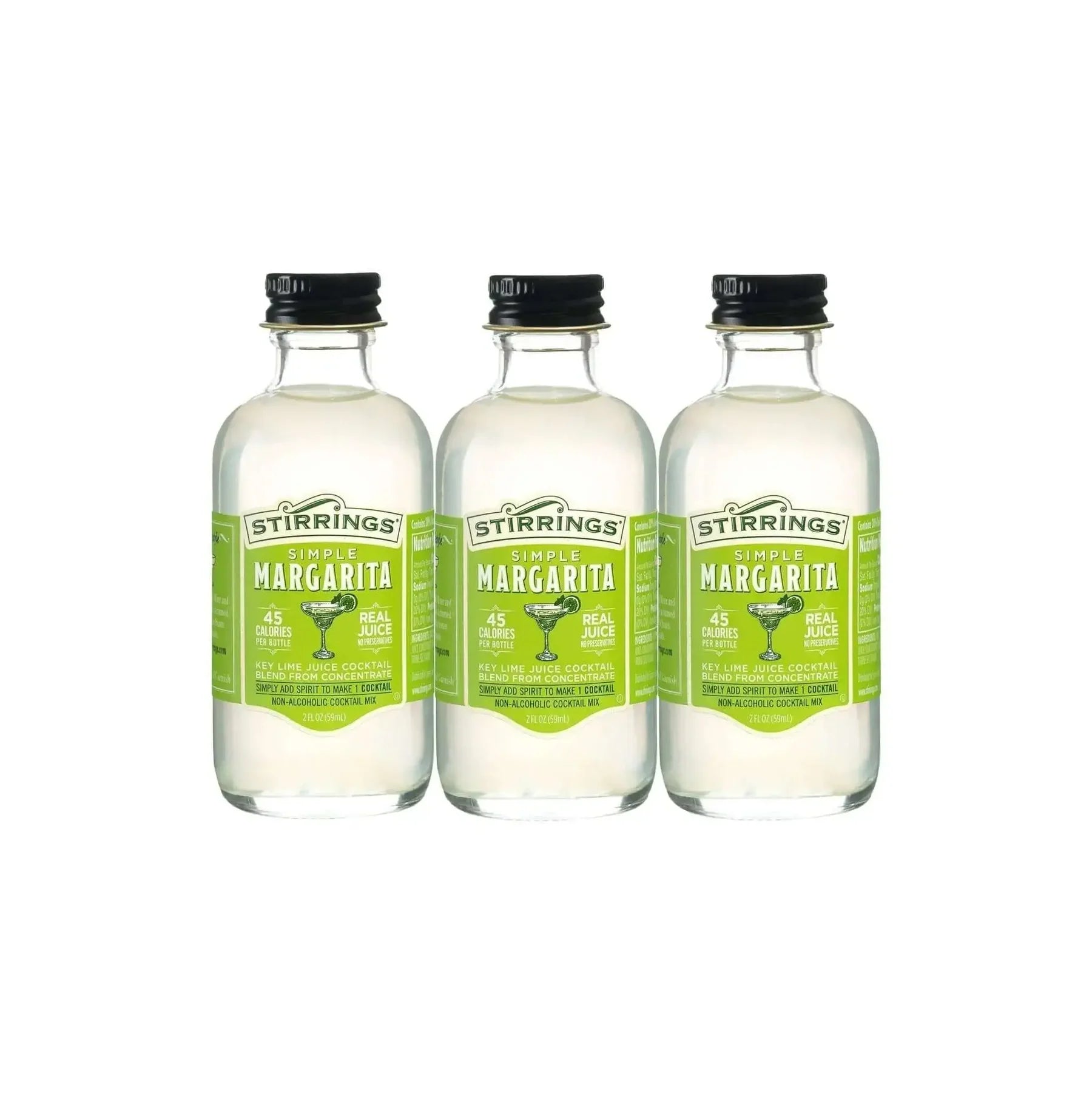 Stirrings Margarita Cocktail Mix 2-Oz Bottle 3-Pack