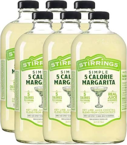 Stirrings Organic Margarita Mix 750ml Bundle 6-Pack