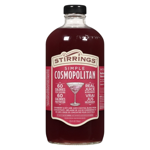 Stirrings Simple Cosmopolitan Cocktail Mix 750ml