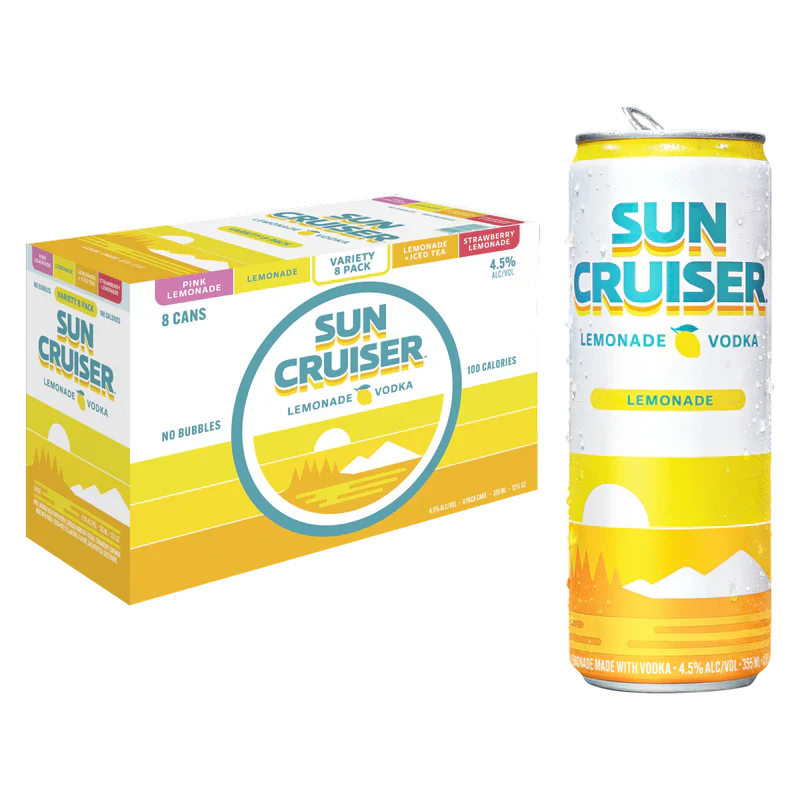 Sun Cruiser Lemonade Vodka Cocktail 12-Oz Can 8-Pack