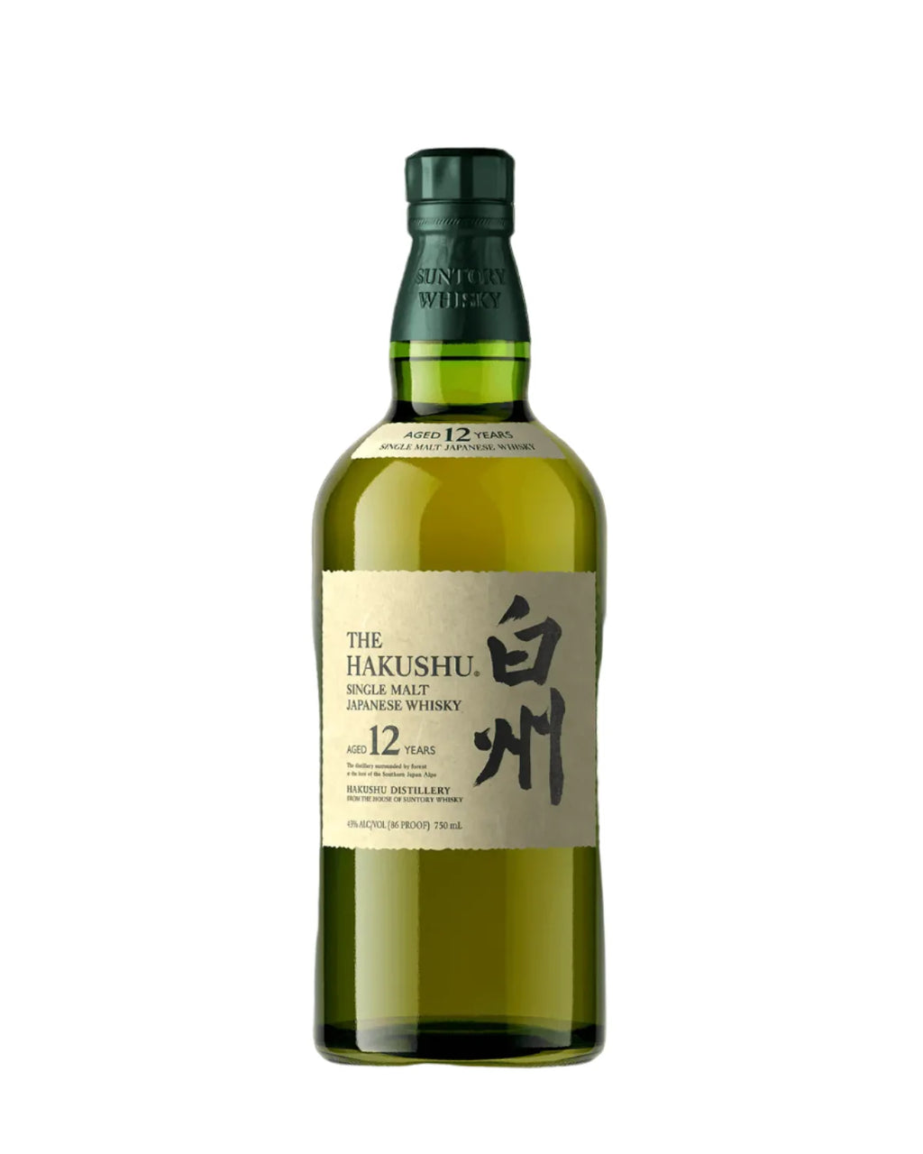 Suntory Hakushu 12 Year Old Single Malt Whisky 750ml