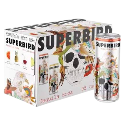 Superbird Tequila Soda Variety Pack of 8 355 ml