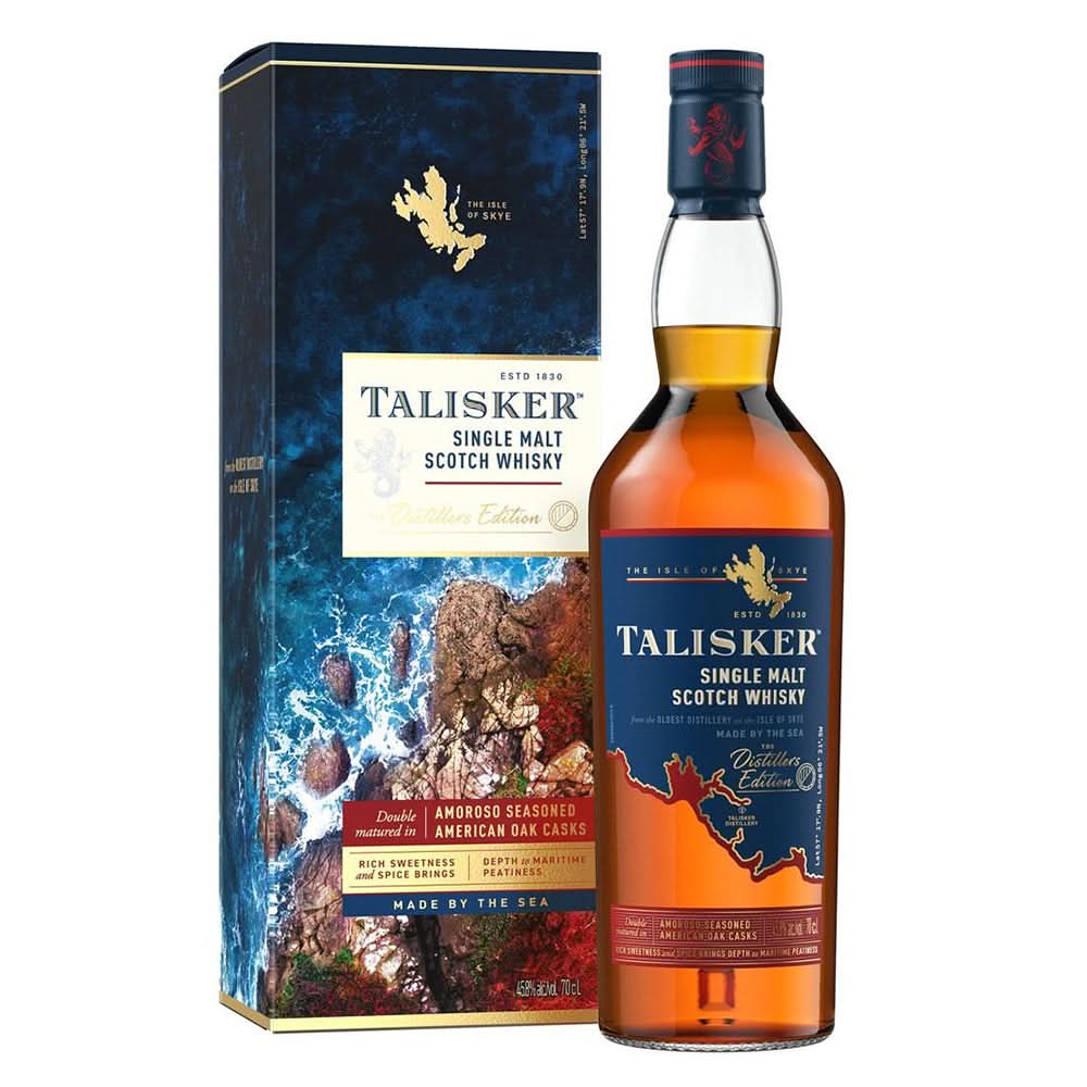 Talisker Distillers Edition Double Matured Amoroso Sherry Cask Wood Single Malt Scotch Whisky 750ml