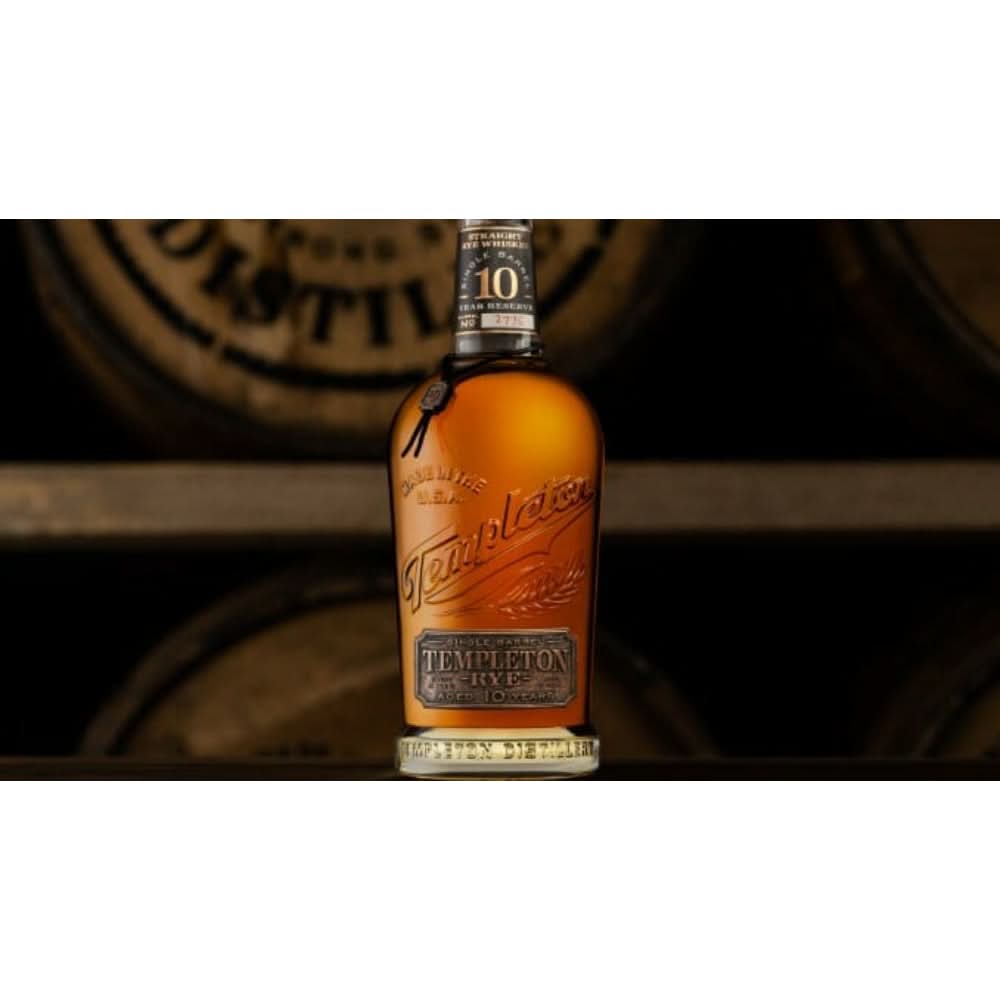 Templeton 10 Year Old Rye Whiskey 750ml