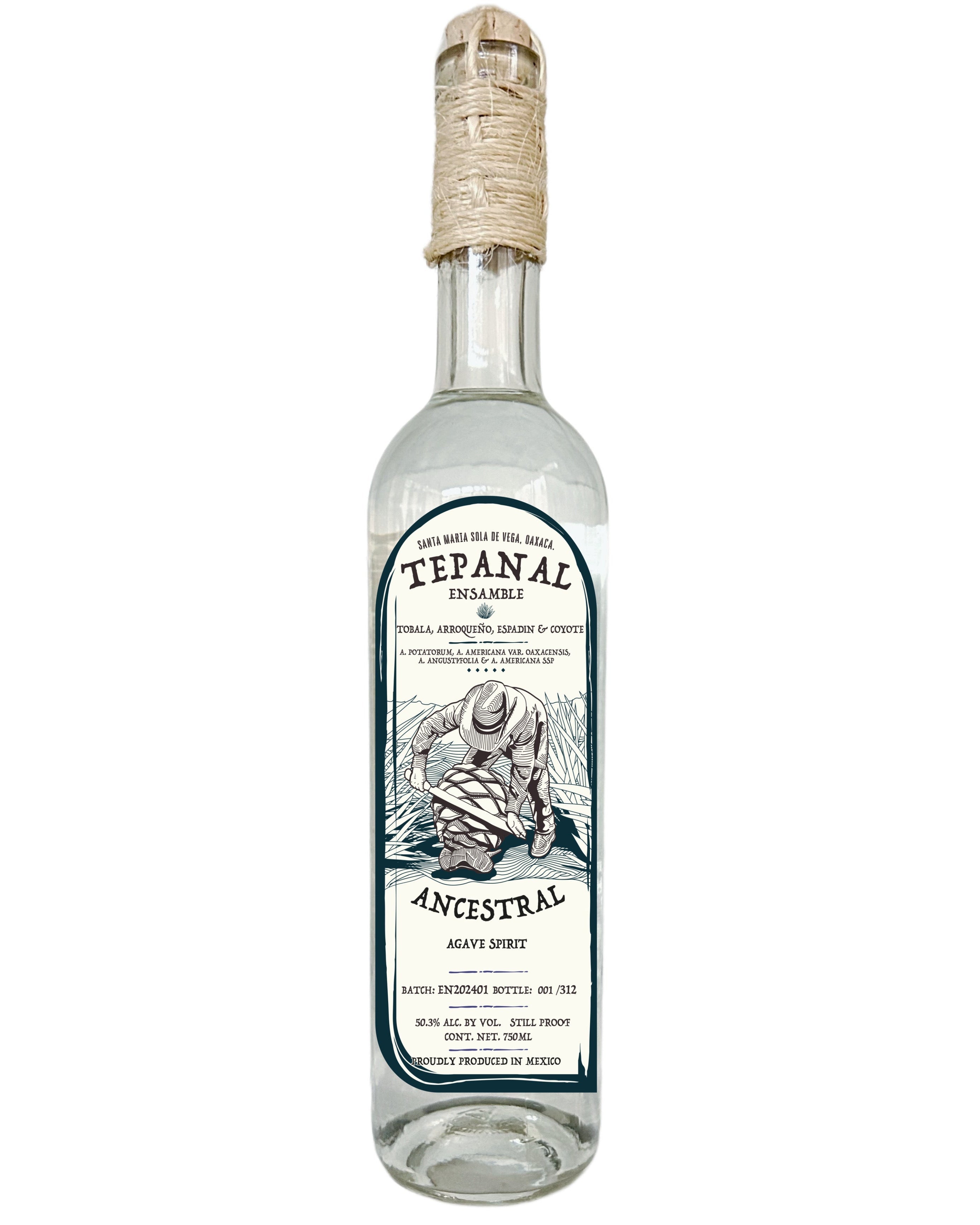 Tepanal Ensamble 4 Agaves Batch : EN202401 Ancestral Agave Spirit 750ml