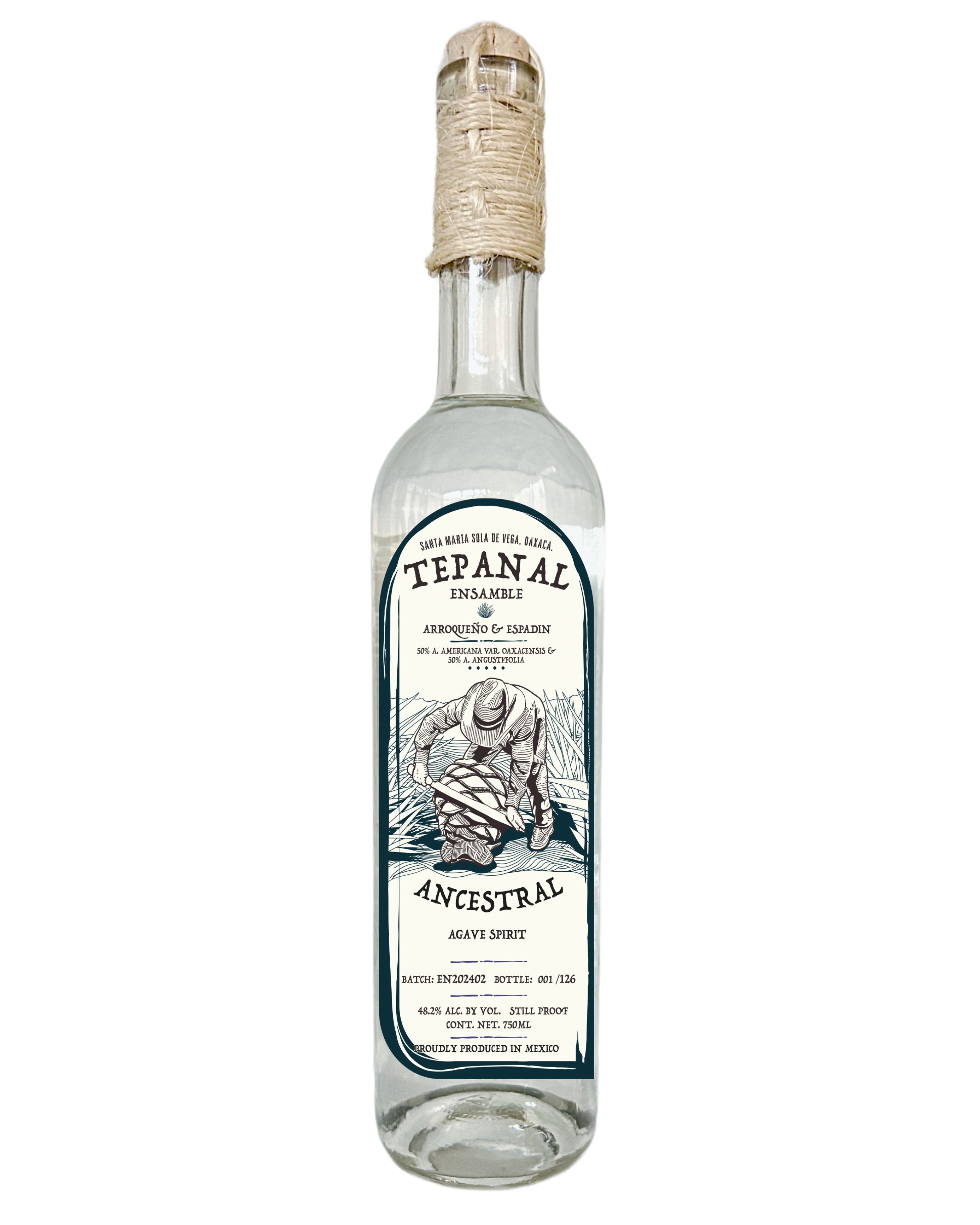Tepanal Ensamble Arroqueno & Espadin 2 Agaves Batch : EN202402 Ancestral Agave Spirit 750ml