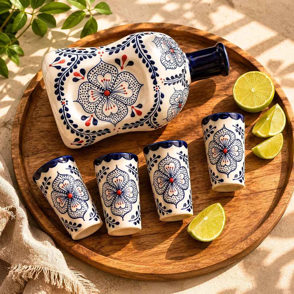 Tequila Talavera Decanter Set