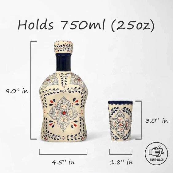 Tequila Talavera Decanter Set
