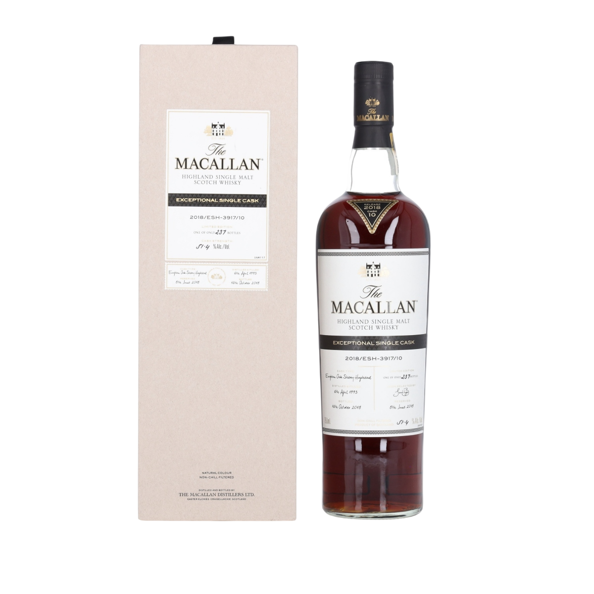 The Macallan Exceptional Single Cask 2018/ESH-3917/10 750 ml