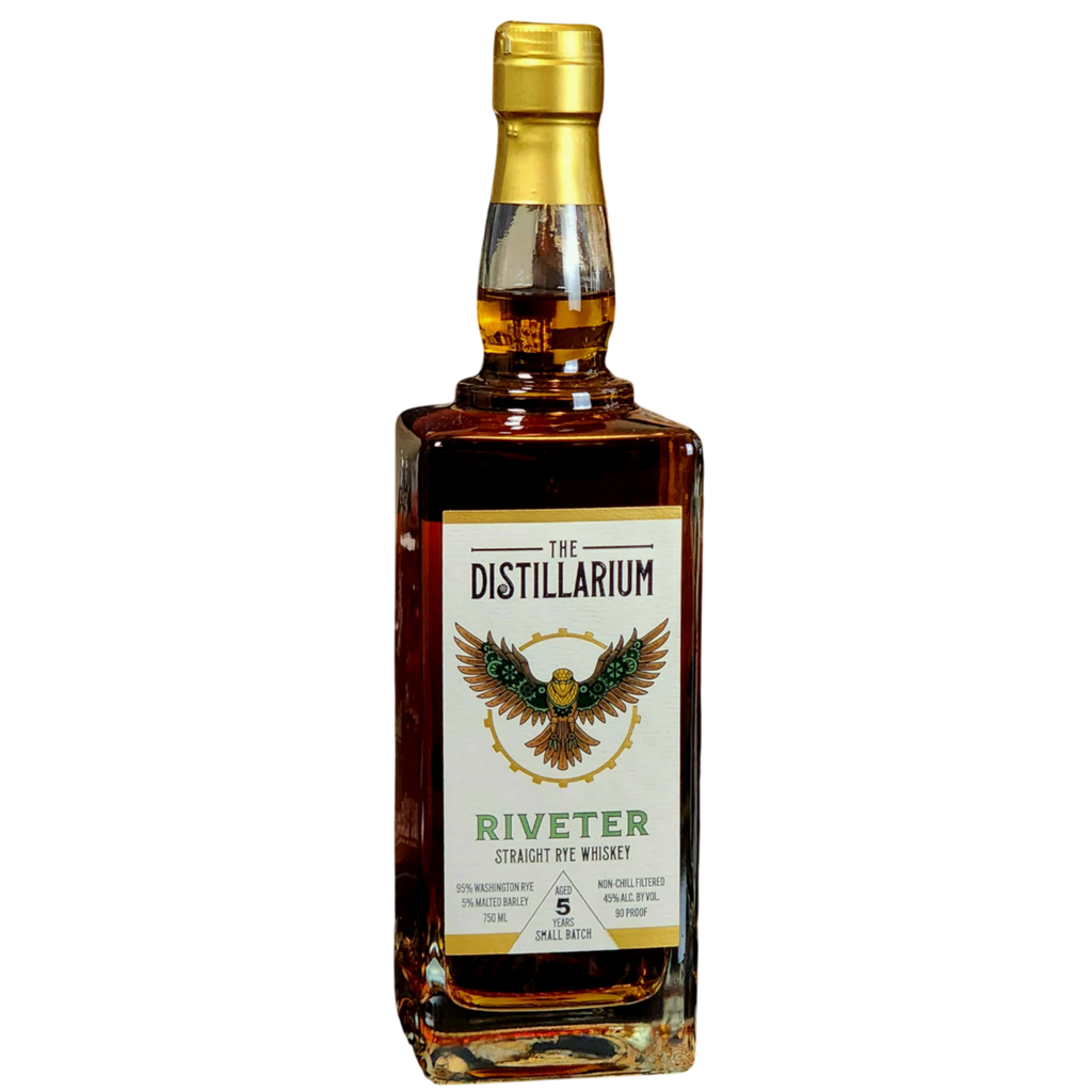 The Distillarium Riveter Straight Rye Whiskey Small Batch 5 year 750 ML