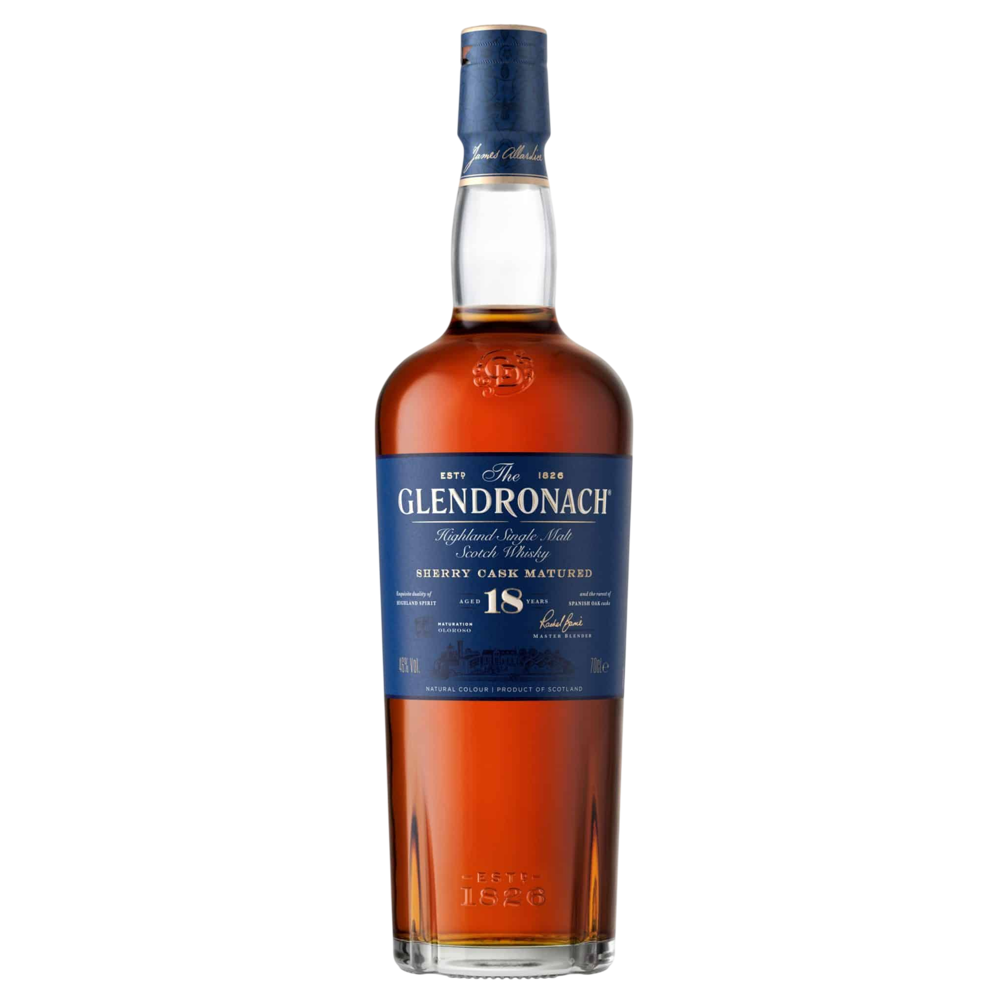 The Glendronach Highland Single Malt Scotch Whisky Sherry Cask 18 year 700 ml