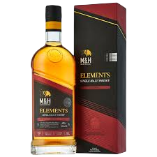 The M and H Distillery Milk and Honey Elements Peated Single Malt Whisky 750ml