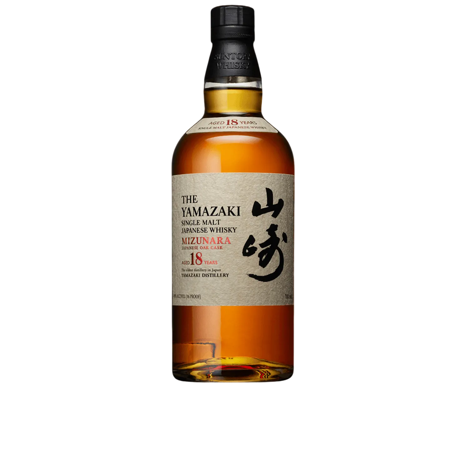 The Yamazaki Single Malt Japanese Whiskey Mizunara Oak Cask 18 Year 700ml