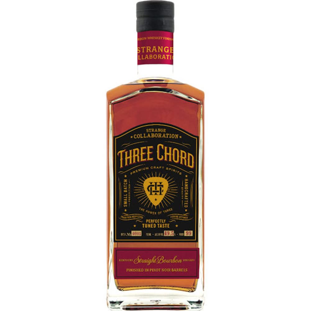 Three Chord Bourbon Strange Collaboration Straight Kentucky Bourbon Whiskey 750ml