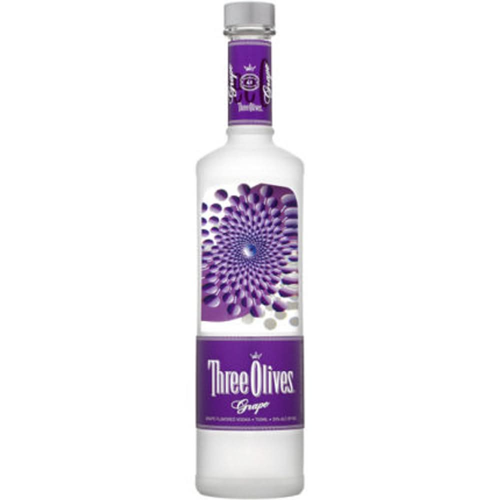 Three Olives Grape Vodka 750ml