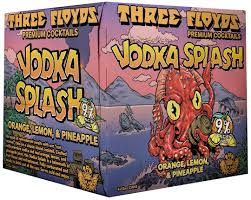 Three Floyds Vodka Splash Orange Lemon Pineapple Cocktail 12-Oz Can 4-Pack
