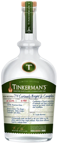 Tinkerman's 7.4 Curiously Bright & Complex Gin 750ml
