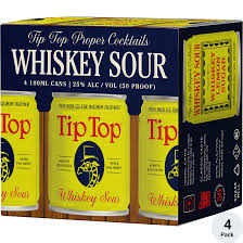Tip Top Whiskey Sour Cocktail 4-Pack