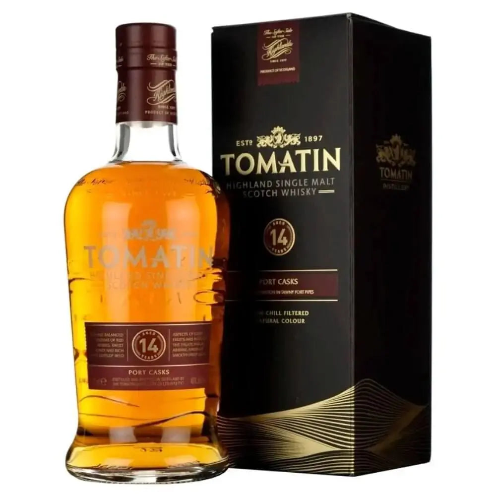 Tomatin 14 Old Year Port Wood Finish Single Malt Scotch Whisky 750ml