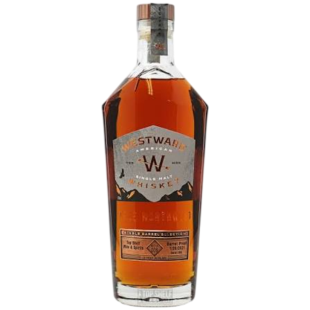 Top Shelf Barrel Pick - Westward American Single Malt Pinot Noir Cask Strength Single Barrel Whiskey 2021 750 ml