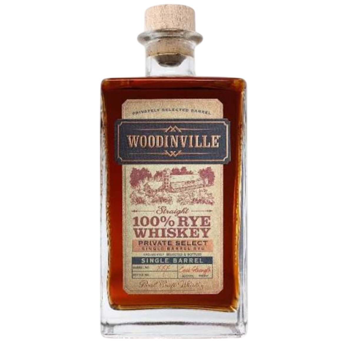 Top Shelf Woodinville Rye Single Barrel Cask Strength Barrel 7930 750ml