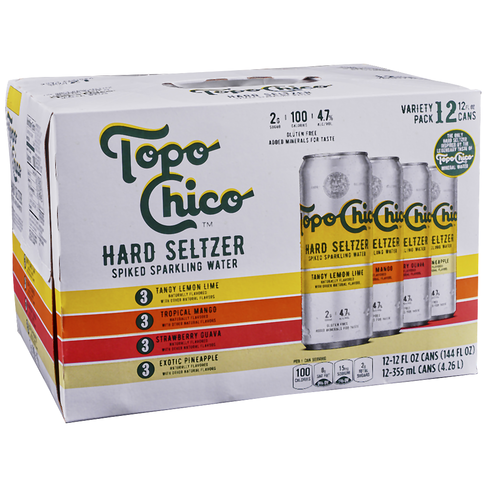 Topo Chico Hard Seltzer Variety Pack 12-Oz 12-Paxk