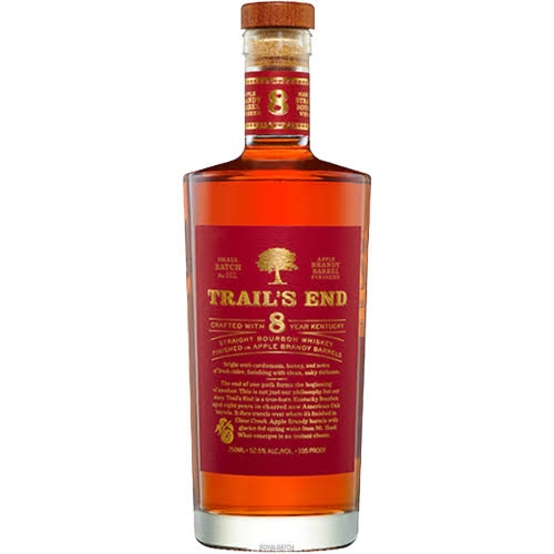 Trail's End Apple Brandy Barrel Finished 8 Year Old Kentucky Straight Bourbon Whiskey 750ml