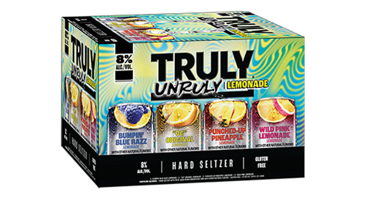 Truly Unruly Bumpin Blue Razz Lemonade Hard Seltzer 24-Oz Can 6-Pack