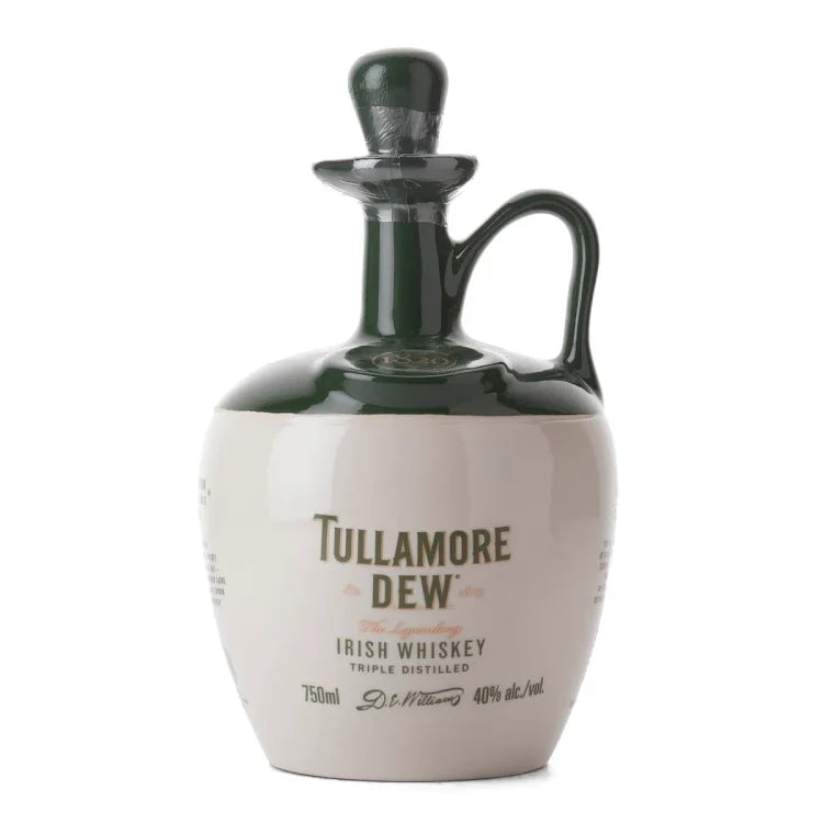 Tullamore Dew Ceramic Decanter Irish Whiskey 750ml