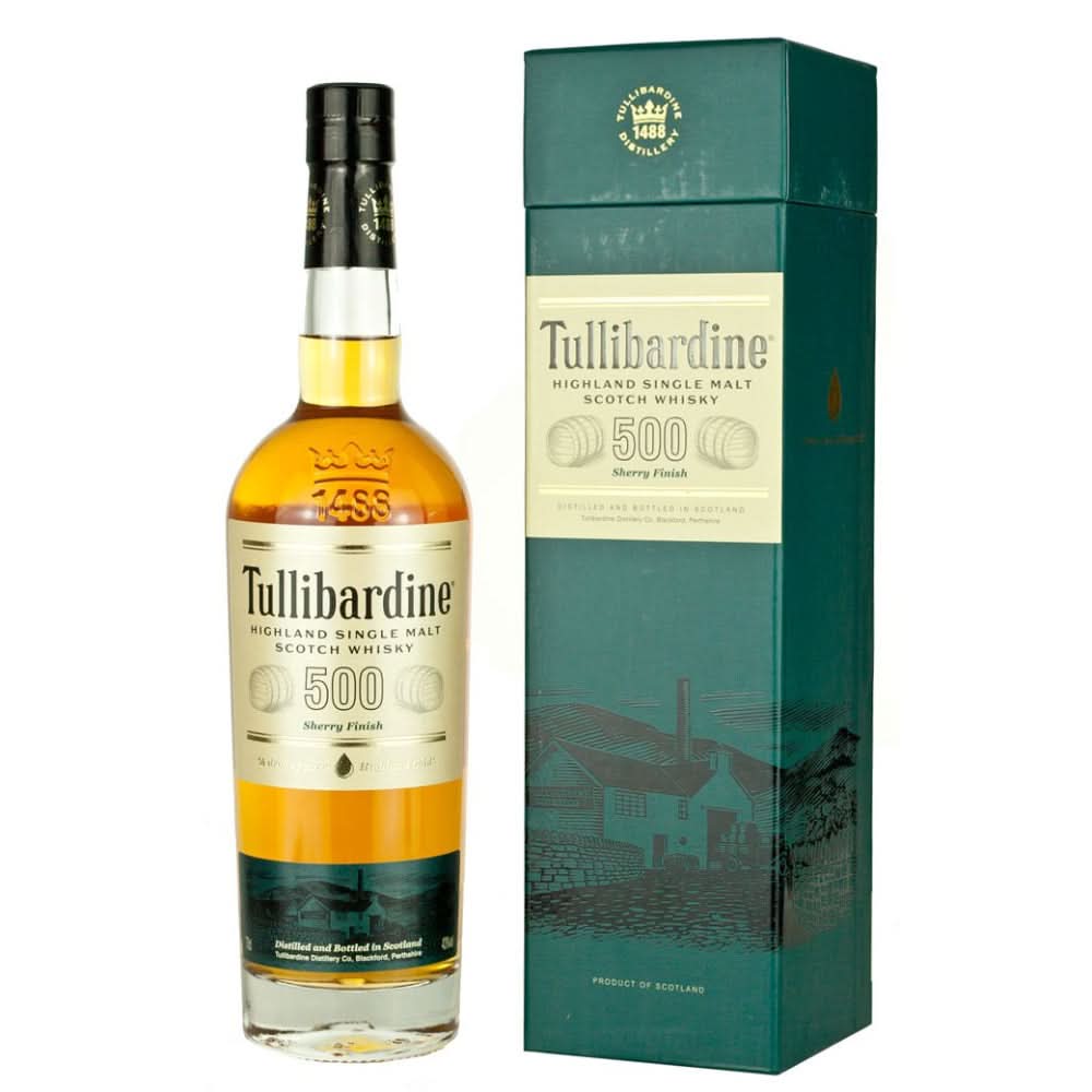 Tullibardine 500 Sherry Finish Single Malt Scotch Whisky 750ml