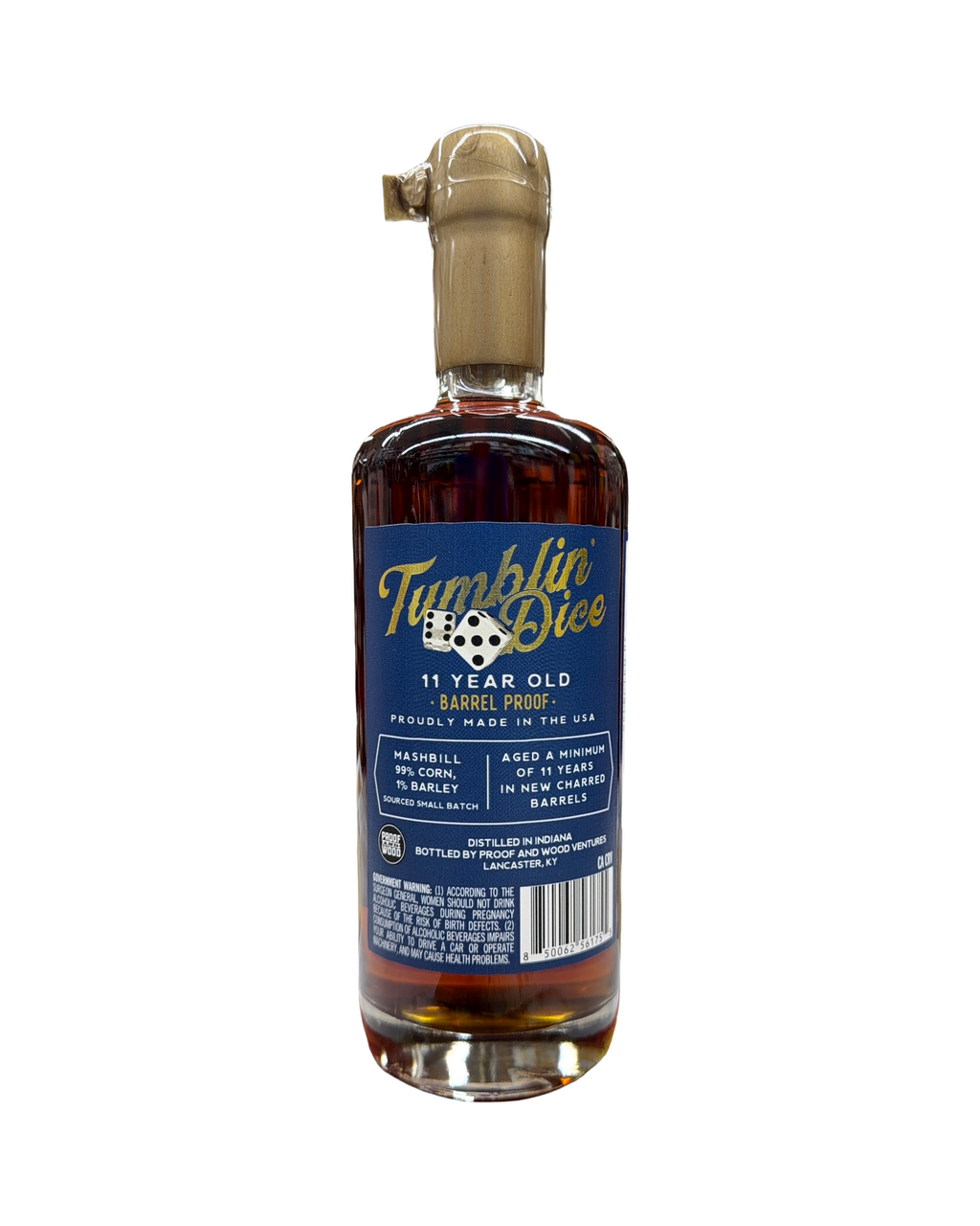 Tumblin Dice 11 Year Old Barrel Proof Single Barrel El Cerrito Liquor Store Pick Straight Bourbon Whiskey 700ml