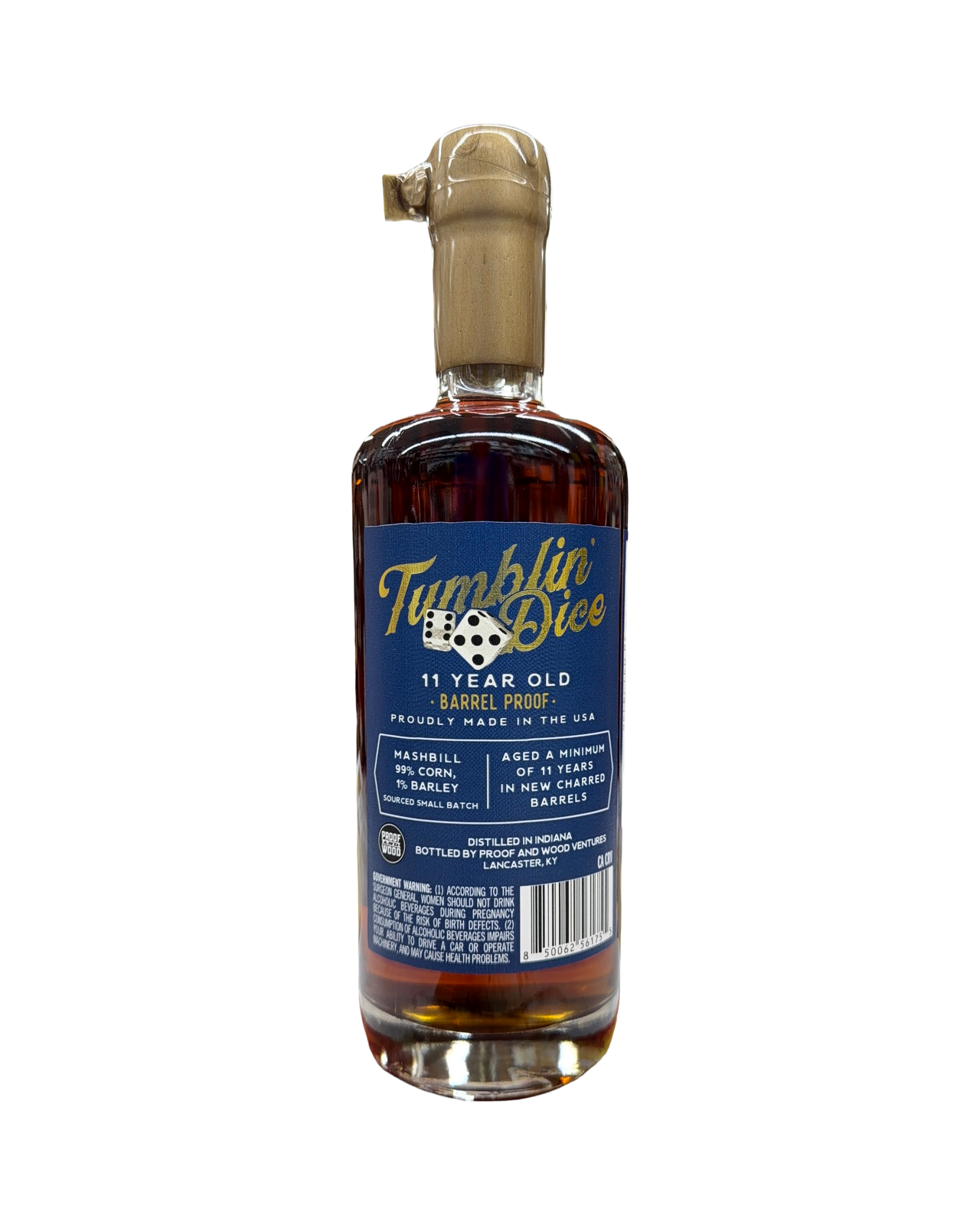 Tumblin Dice 11 Year Old Barrel Proof Single Barrel El Cerrito Liquor Store Pick Straight Bourbon Whiskey 700ml