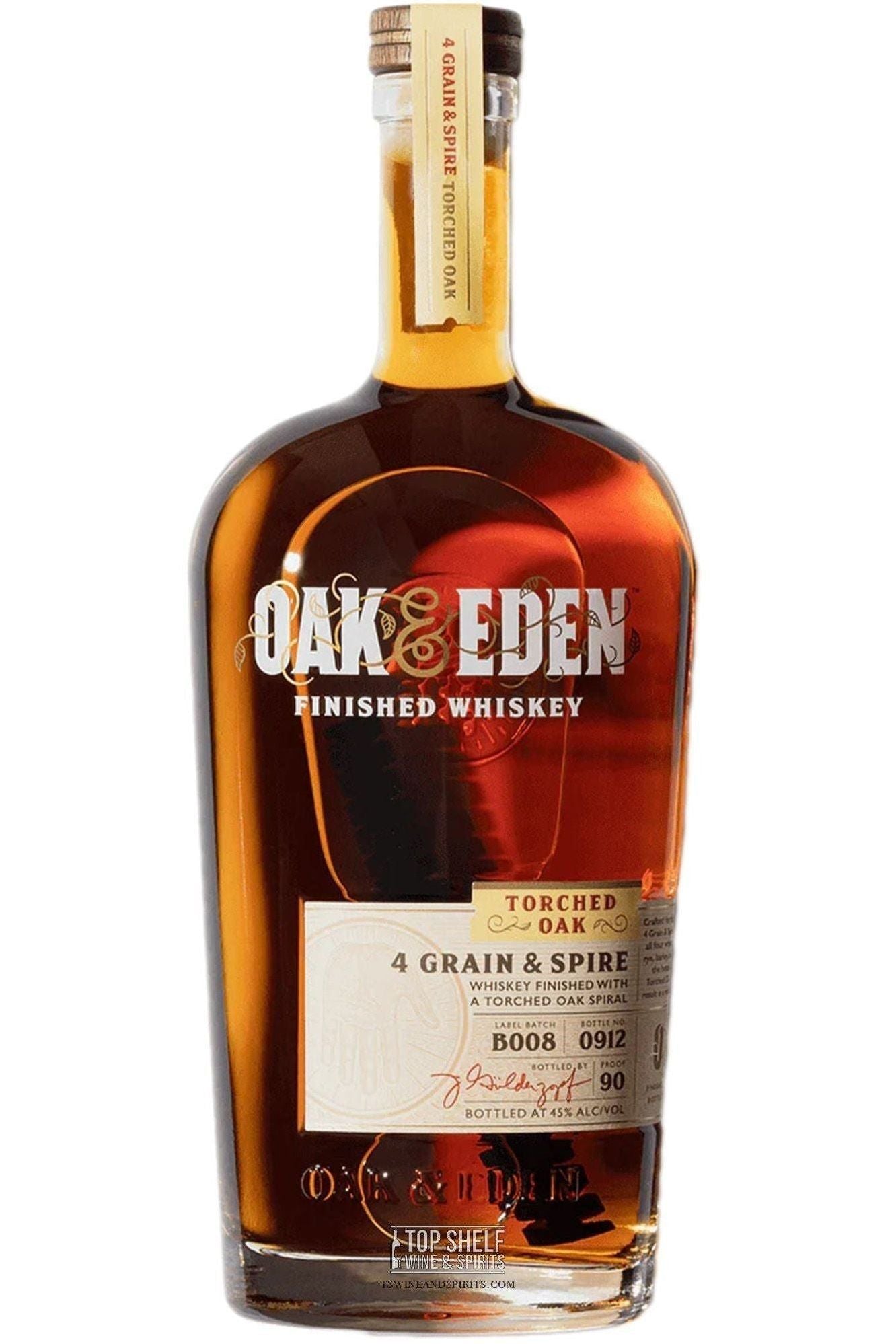Oak & Eden 4 Grain & Spire Torched Oak Whiskey 750ml