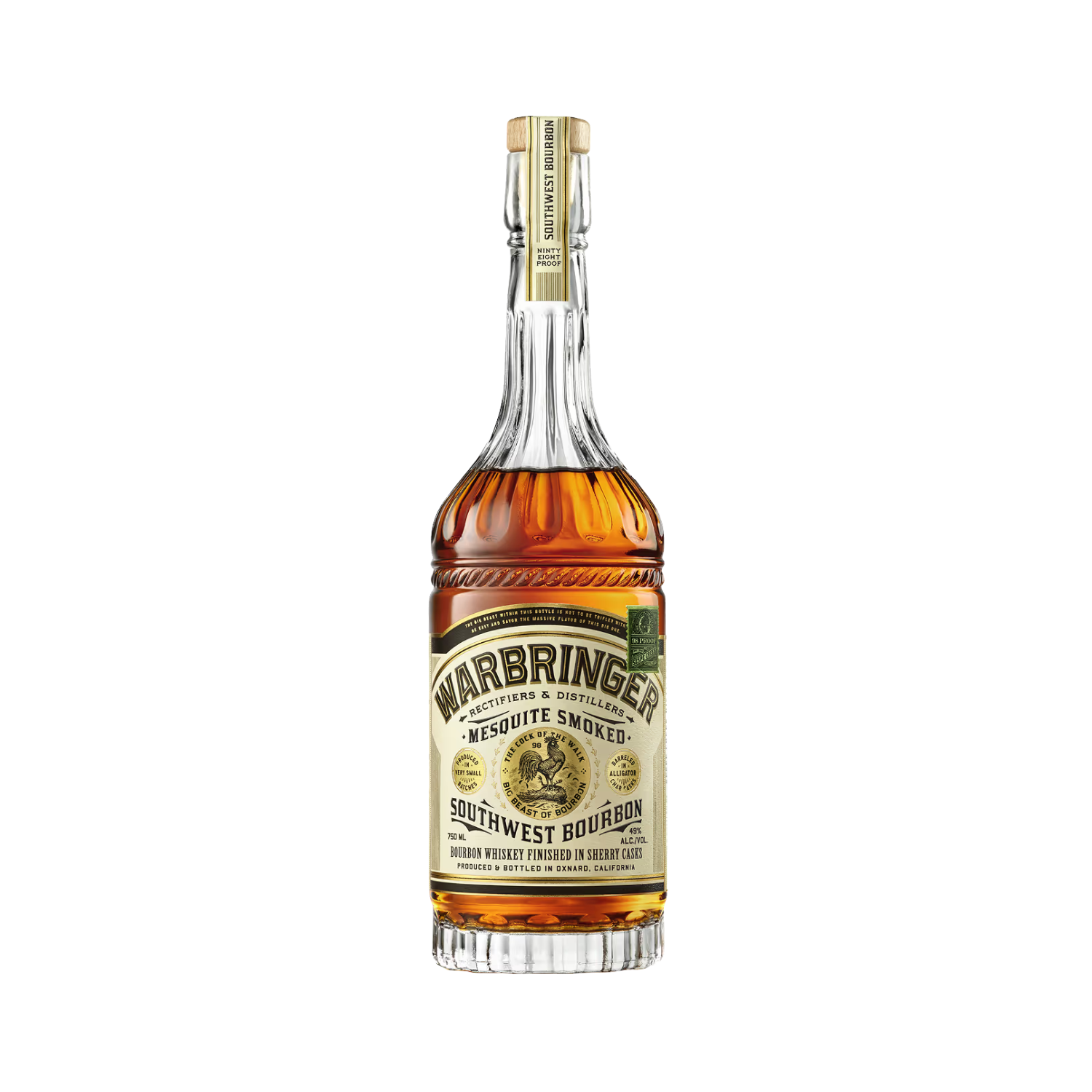 Warbringer Mesquite Smoked Southwest Bourbon Whiskey 750ml