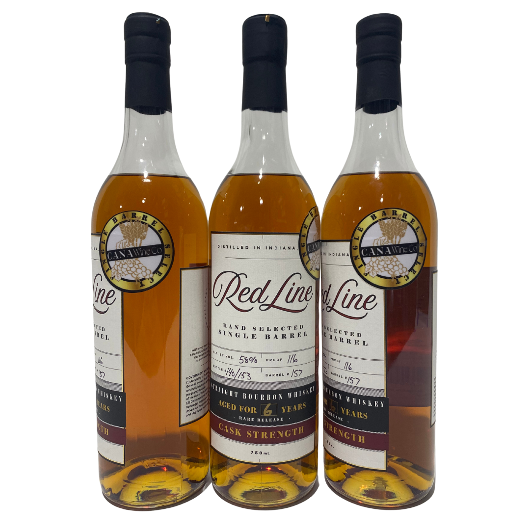 Red Line 6 Year Old Single Barrel 'Cana Wine Store Pick' Cask Strength Straight Bourbon Whiskey 750ml
