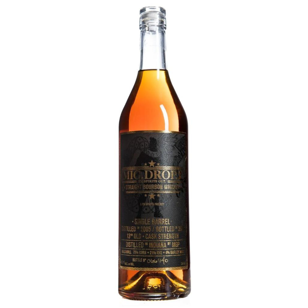Mic Drop Single Barrel 13 Year Old Straight Bourbon Whiskey 750ml