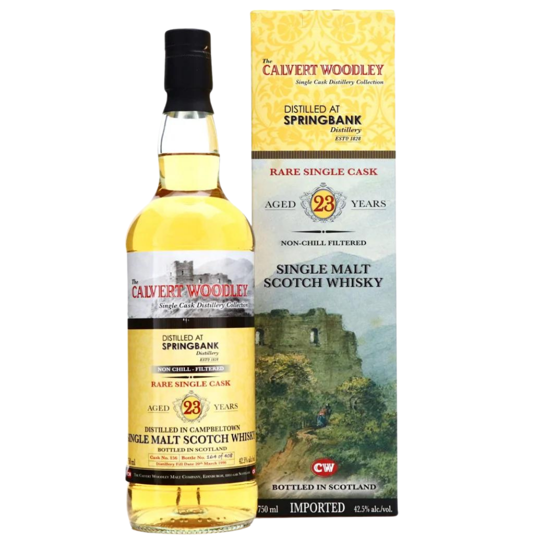 1996 CW Calvert Woodley Springbank Rare Single Cask 23 Year Old Single Malt Scotch Whisky 750ml