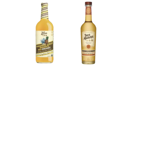 Tres Agaves Anejo Tequila & Organic Pineapple Ginger Margarita Mix