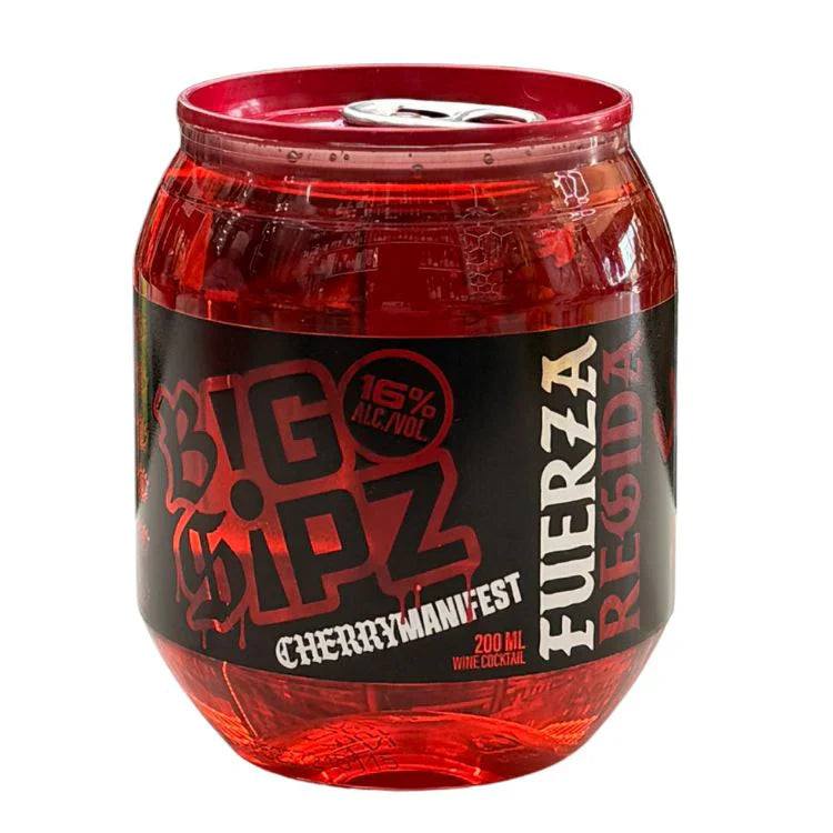Big Sipz Cherry Manifest Fuerza Regida Agave Cocktail 200ml