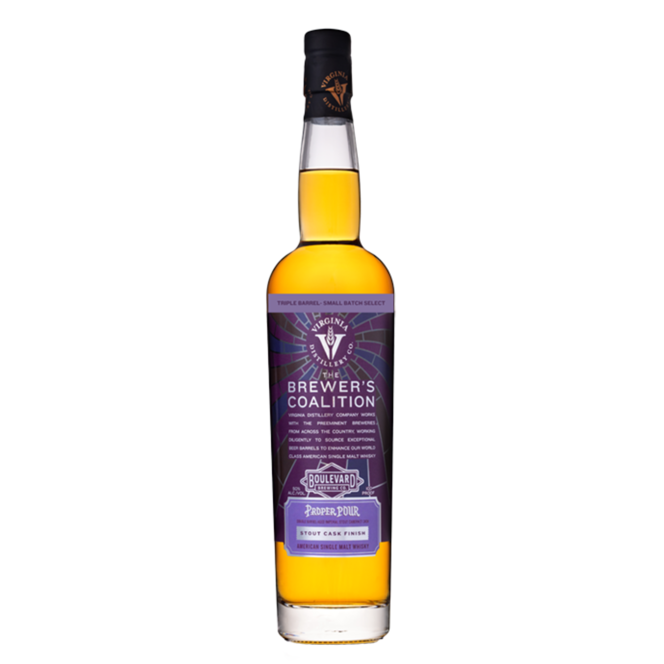 Virginia Distillery Co. The Brewer's Coalition Proper Stout Cask Finish American Single Malt Whisky 700ml
