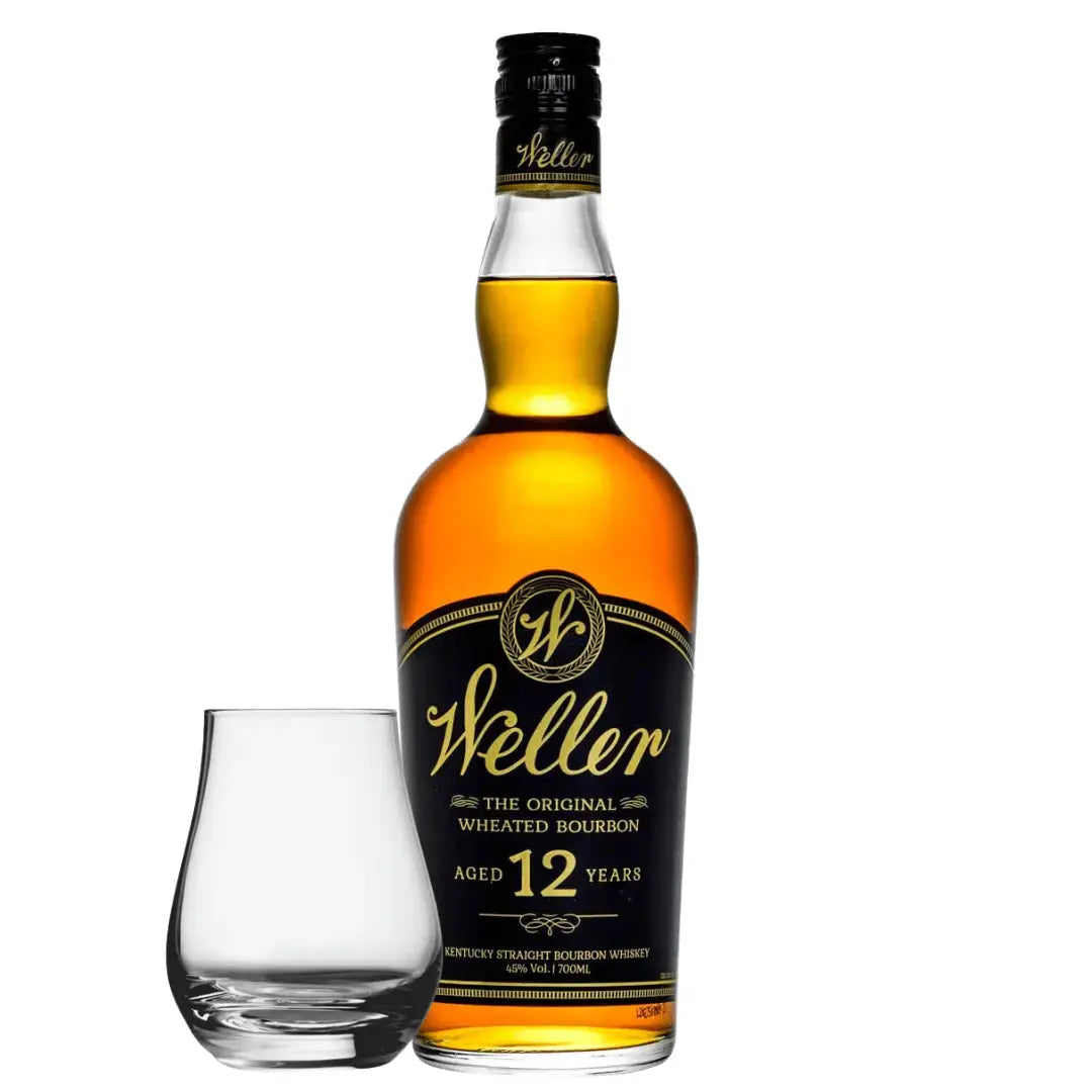 W. L. Weller 12 Year Old Kentucky Straight Wheated Bourbon Whiskey with Spey Dram Glass Set 700ml