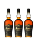W. L. Weller 12 Year Old Kentucky Straight Wheated Bourbon Whiskey 750ml Bundle 3-Pack