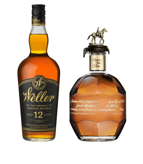 Weller 12 Year Old & Blanton's Gold Edition Kentucky Straight Bourbon Whiskey Bundle 750ml
